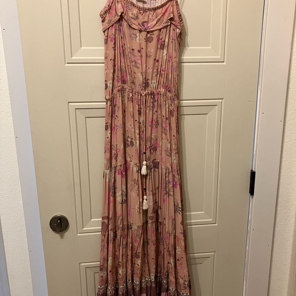 Floral Pink Maxi Dress